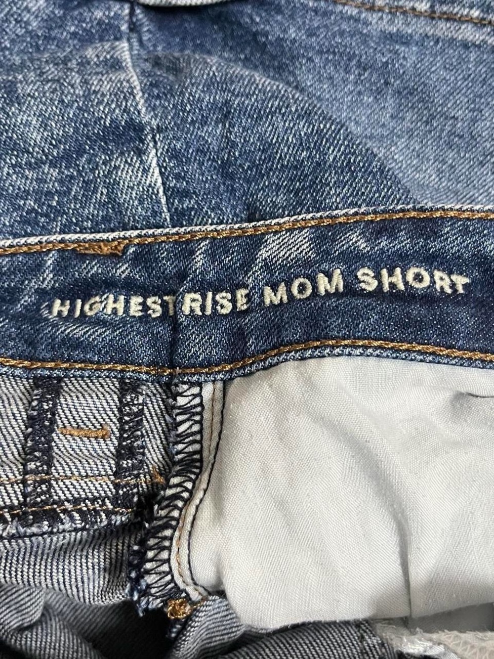 ੈ✩‧₊˚ american eagle blue denim high waisted shorts - Picture 7 of 7